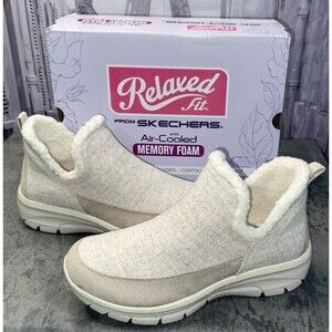 Skechers Easy Going-Winter Kiss Natural Women Sneakers Size 8.5